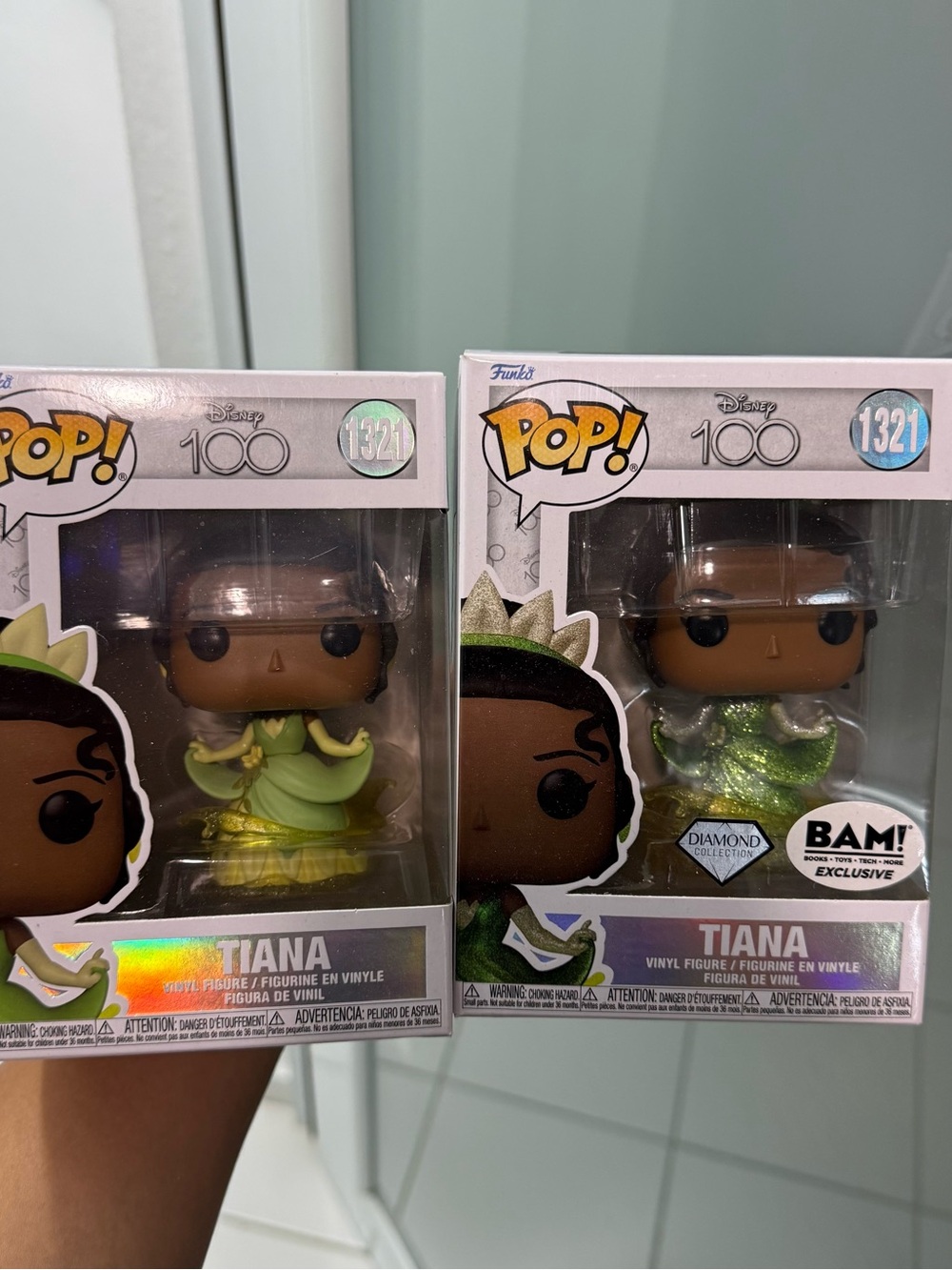 Funko Tiana Vinyl Figures - Light Green and Shimmery Green Dresses (Set of 2)